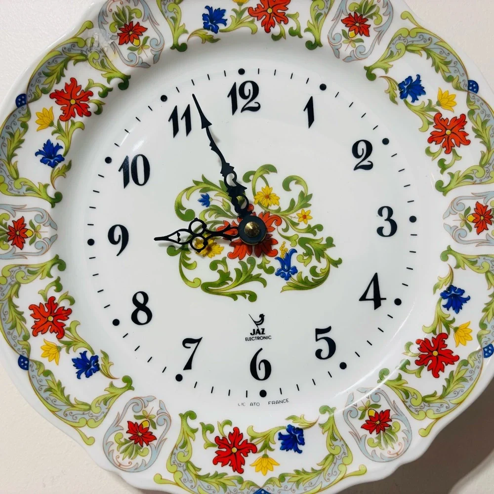 Vintage❤️Rare❤️Jax Limoges China Porcelain Wall Clock - Picture 1 of 7